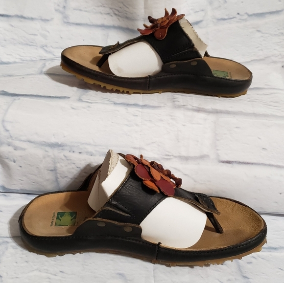 El Naturalista Sandals in Black & Browns Size 36 - Picture 3 of 8